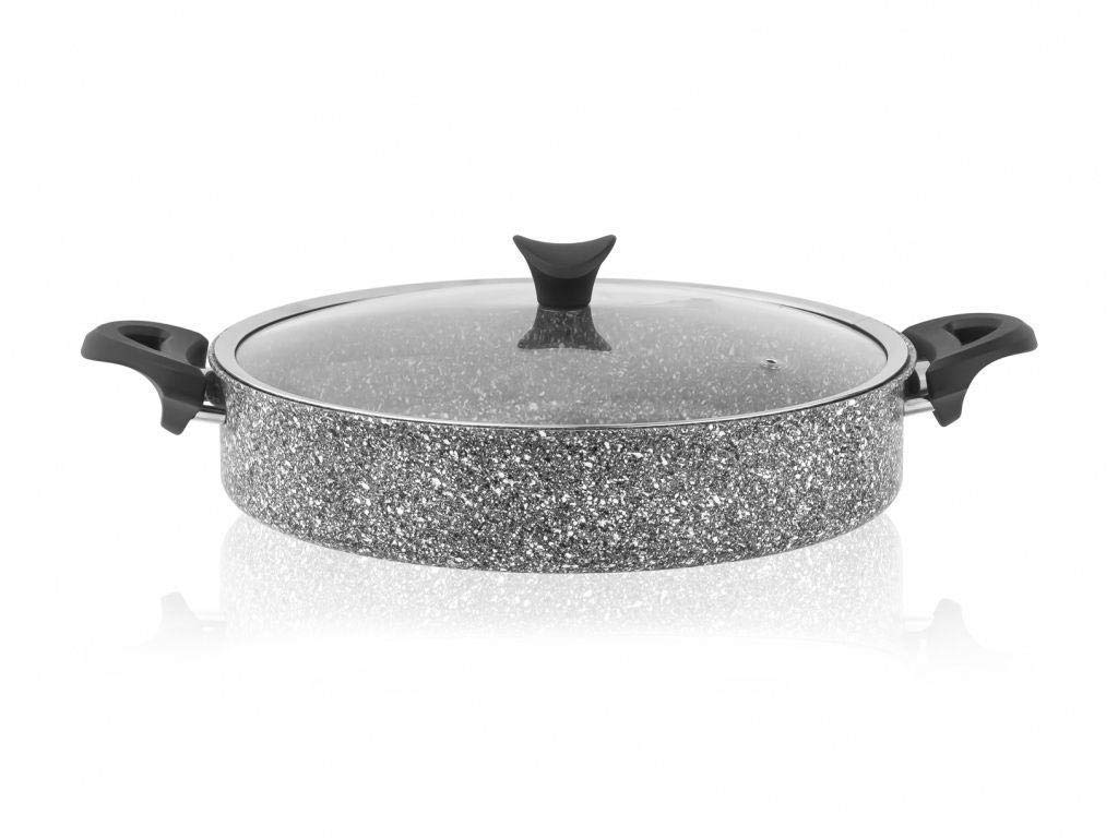 Taç Gri Ultra Granit 24 Cm Basık Tencere -3465