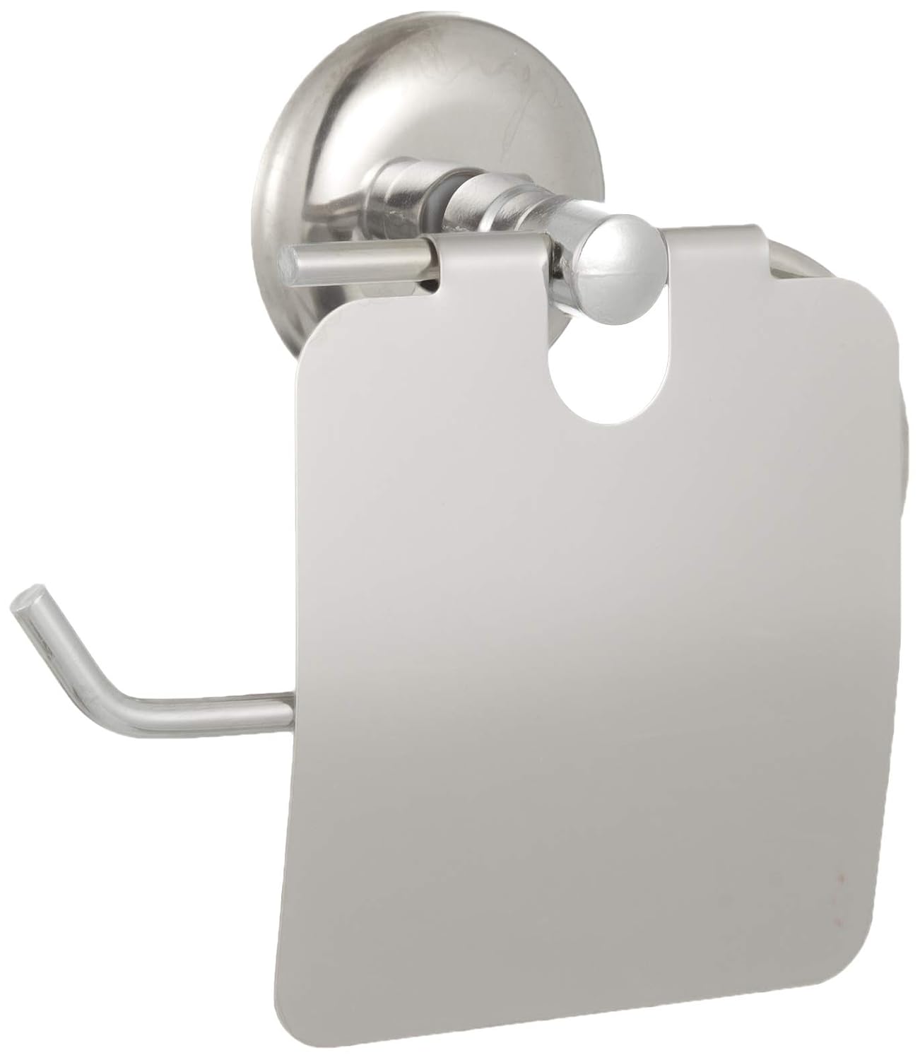 Kapaklı Tuvalet Kağıtlığı Krom Kaplama Metal Tuvalet Kağıdı Askılığı, Duvara Monte WC Kağıt Havluluk, Modern Banyo Aksesuarı, Hem Yapışkanlı Hem Montajlı Ürün