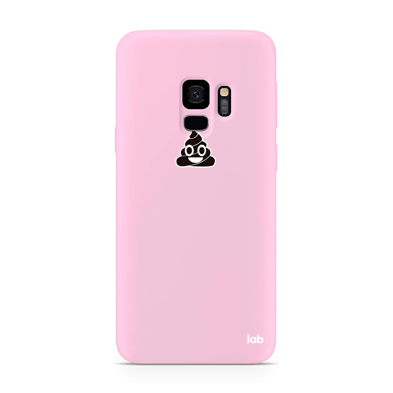 CasesLab Samsung S9 Plus Pembe Silikon Telefon Kılıfı - Poop