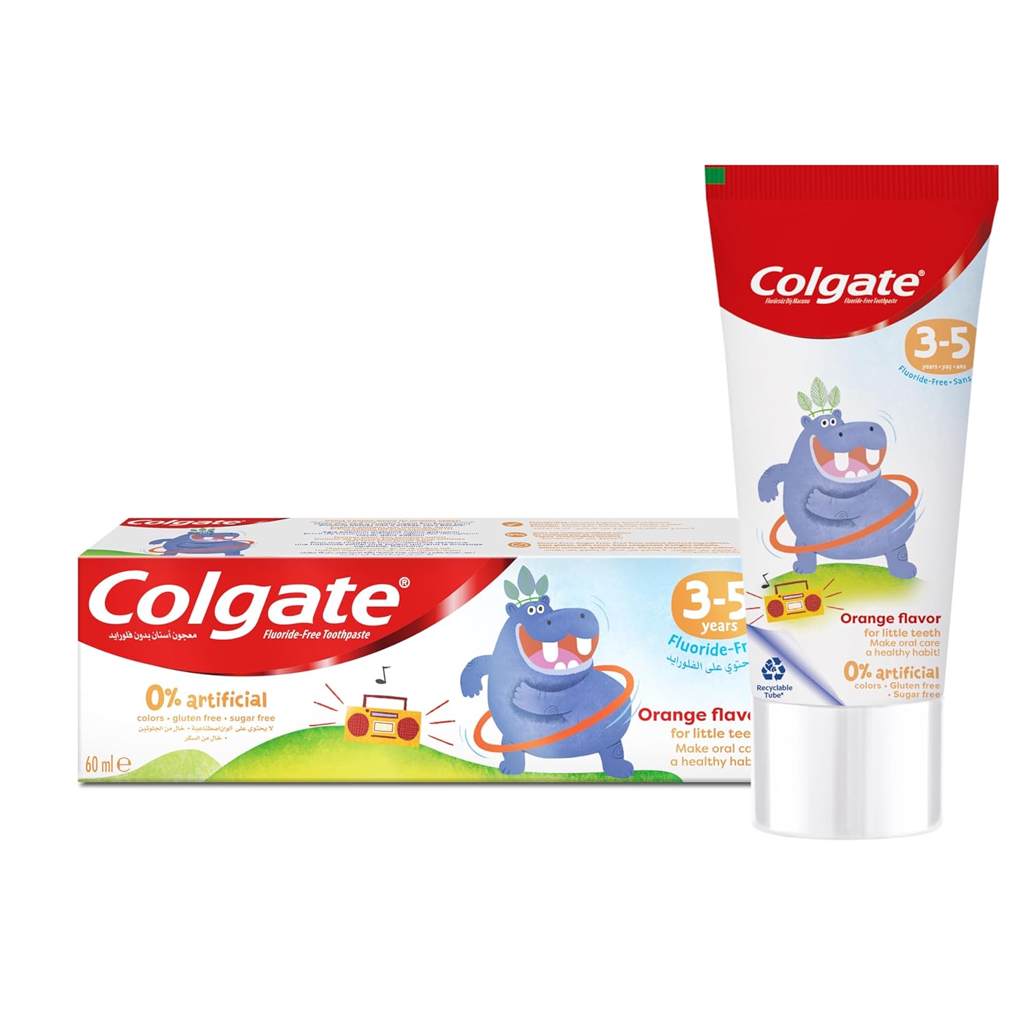 Colgate 3-5 Yaş Portakal Aromalı Florürsüz Çocuk Diş Macunu 60 ml