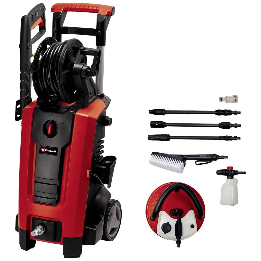 Einhell Yüksek Basınçlı Yıkama Makinesi TE-HP 170 (2.300 W, maks. 170 bar, modüler hızlı bağlantı sistemi, yüksek basınç hortumu, tabanca, lans, çeşitli nozullar, fırça, sprey kabı dahil) - 4140770