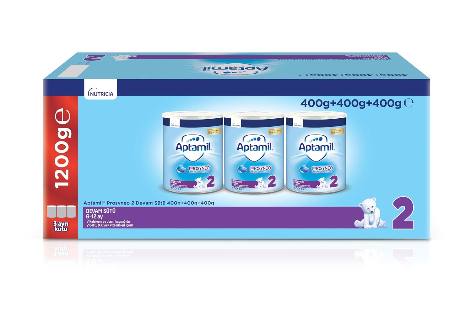 Aptamil Prosyneo 2 Prebiyotikli Probiyotikli Devam Sütü 400 Gr x 3
