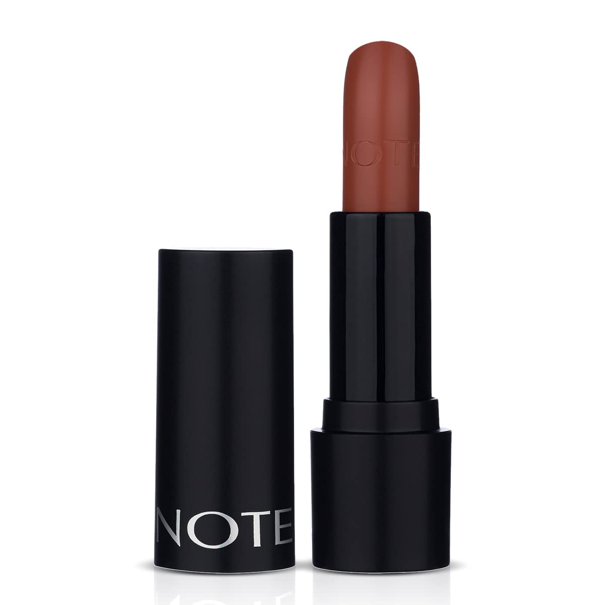 Note Deep Impact Lipstick 05 Leather Mood Kremsi Dokulu Yarı Parlak Ruj, Kahverengi