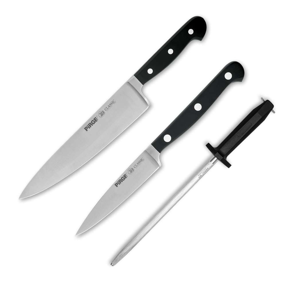 Pirge Classic Şef Bıçak Seti 3 Parça
