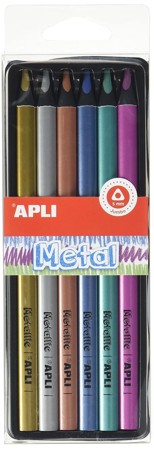 APLI Kalem Apli Metal 6 Renk Boya Kalem
