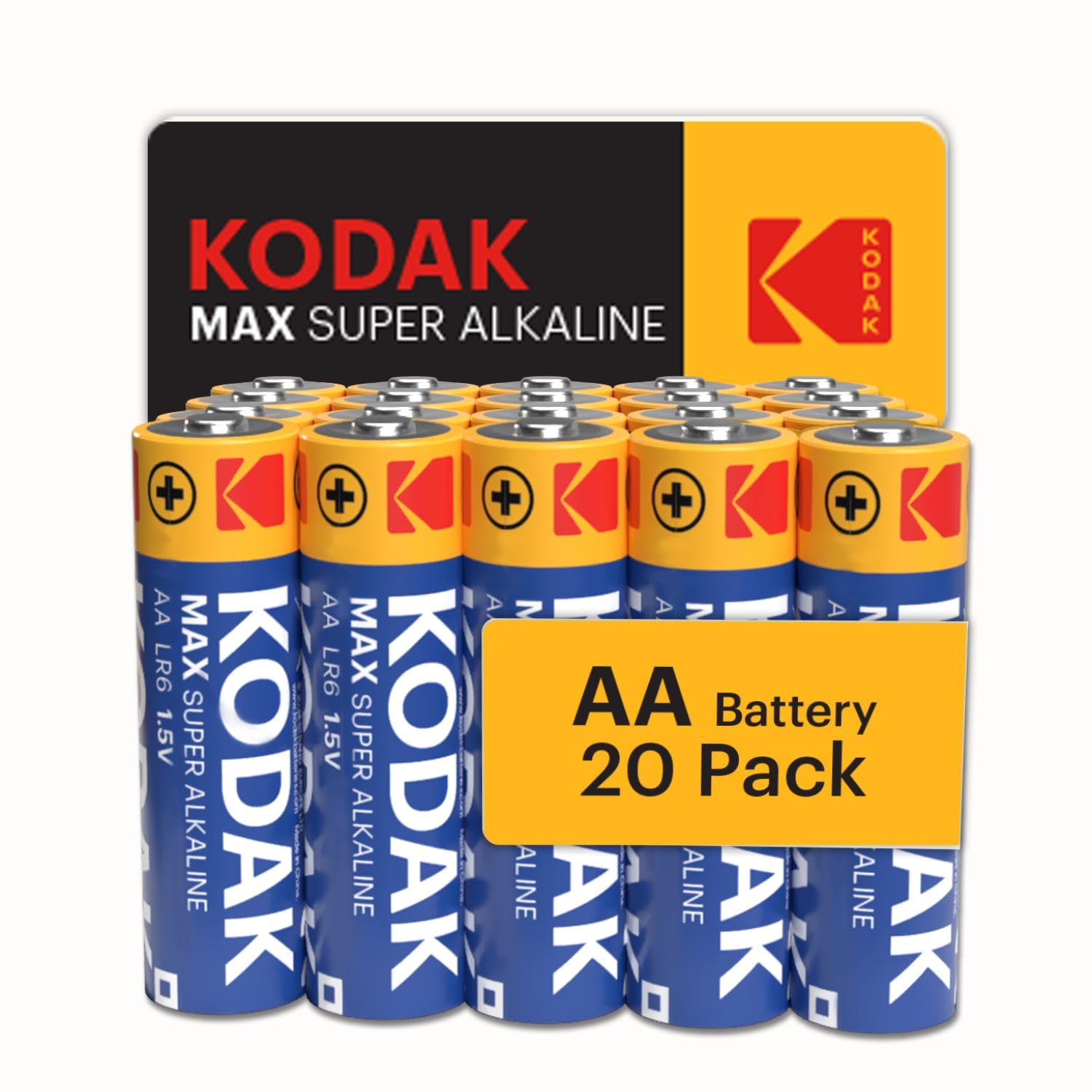 Kodak Max 20 Adet Alkalin Kalem Pil-AA-Shrink