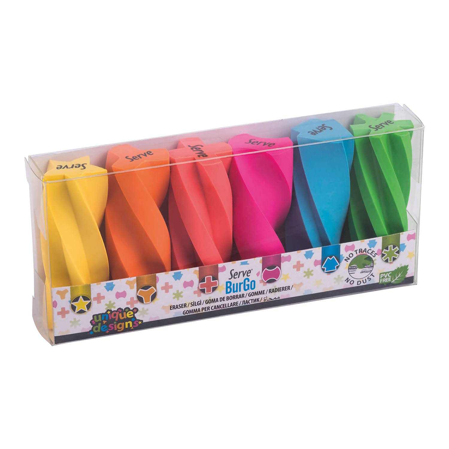 Serve Burgo Silgi Pastel 6li Pet