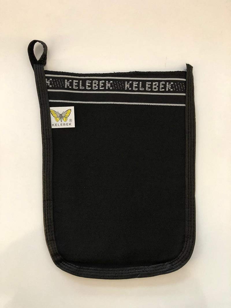 163 OSMANLI SİYAH KELEBEK HAMAM VE BANYO KESESİ