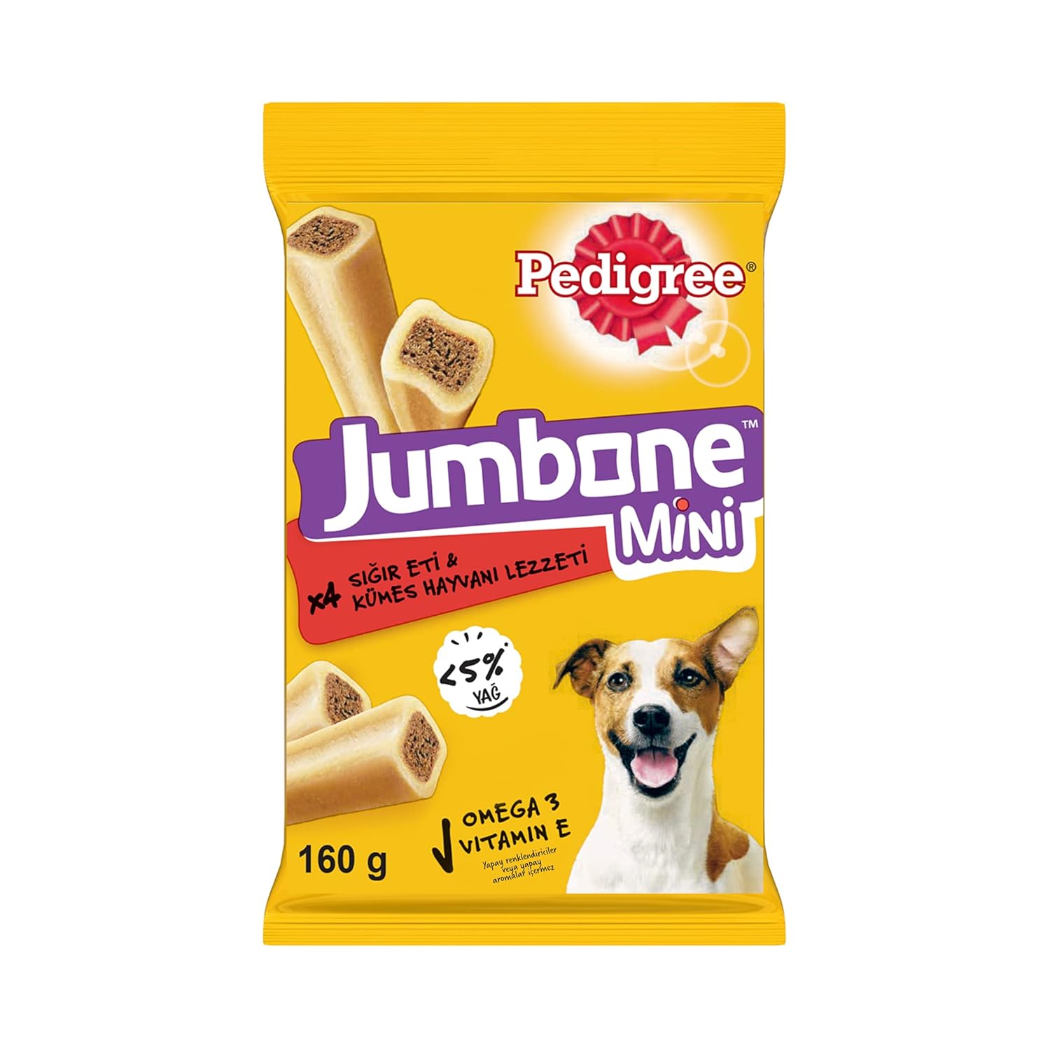 Pedigree Köpekler İçin Jumbone Sığır Etli Ödül Maması 160 G