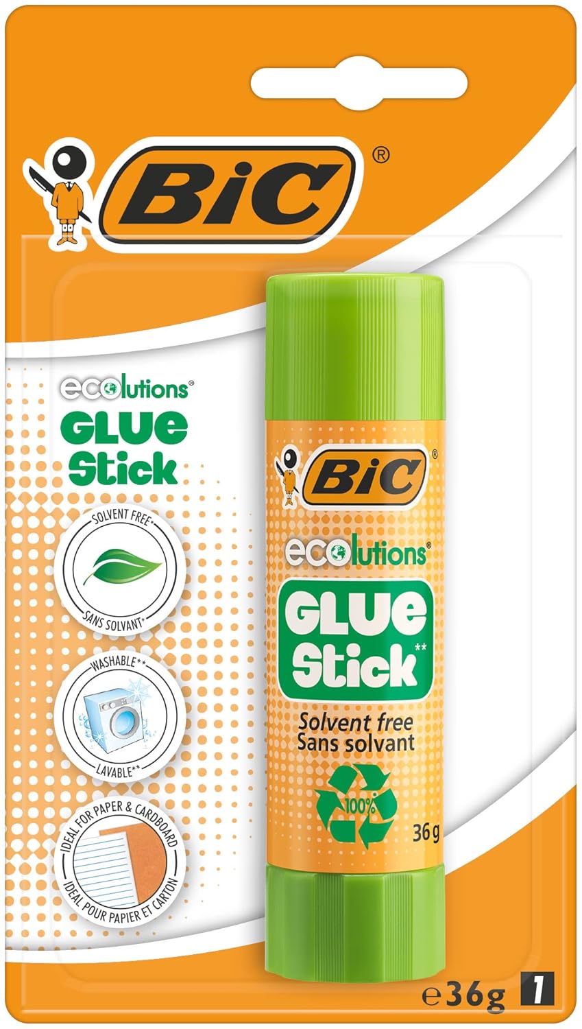 BIC Glue Stick Yapıştırıcı 36 Gram Tekli Blister
