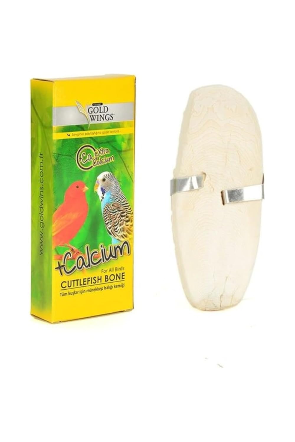 Gold Wings Classic Kutu Mürekkep Balığı Kemiği, Kuşlar İçin, 10'lu Paket