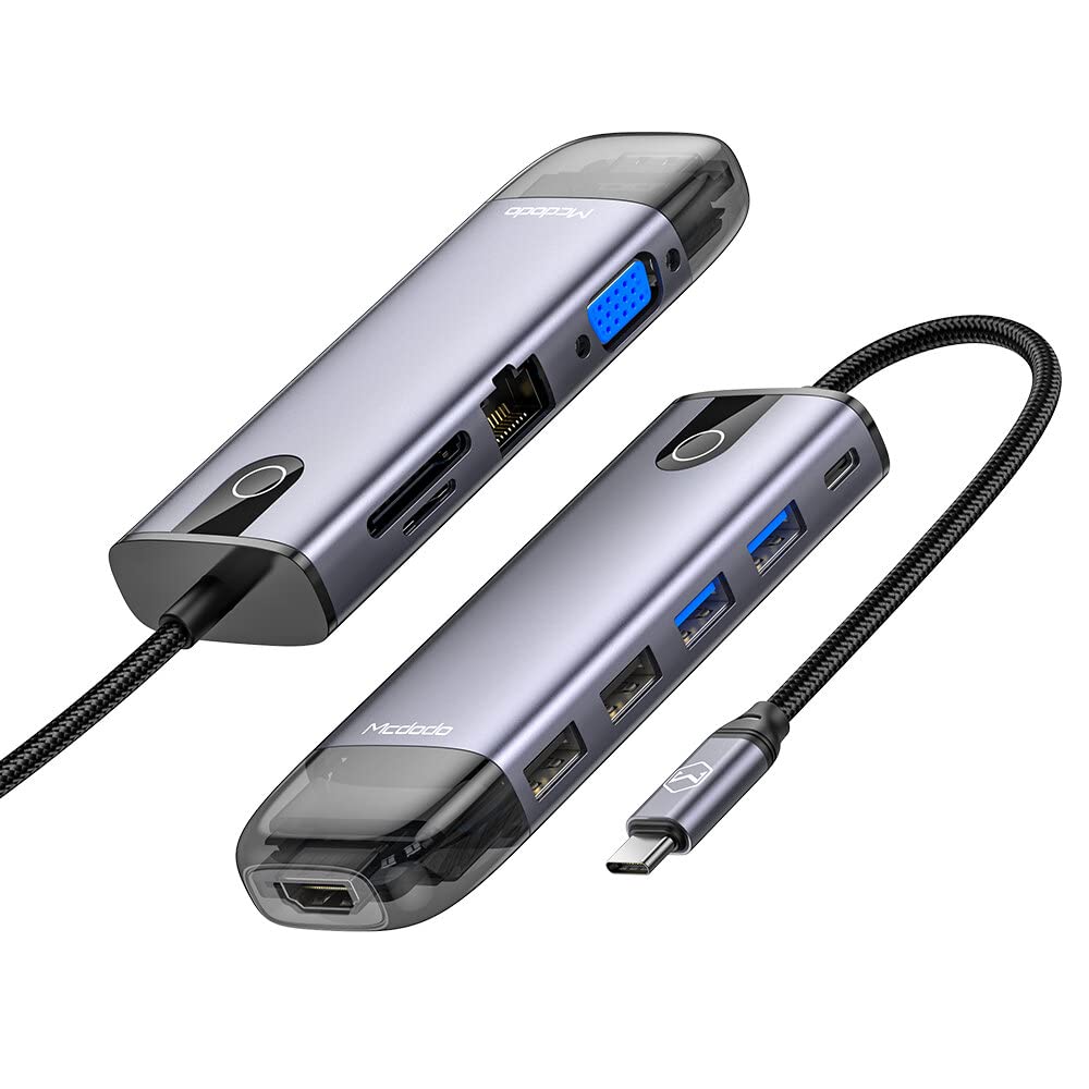 mcdodo Hu-7420 10in1 Usb Hub Çoğaltici-Gri