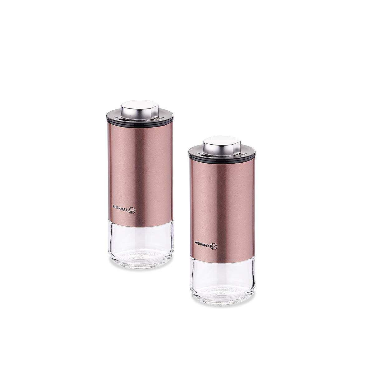 Korkmaz Stora Plus Rosegold Tuzluk Biberlik Seti