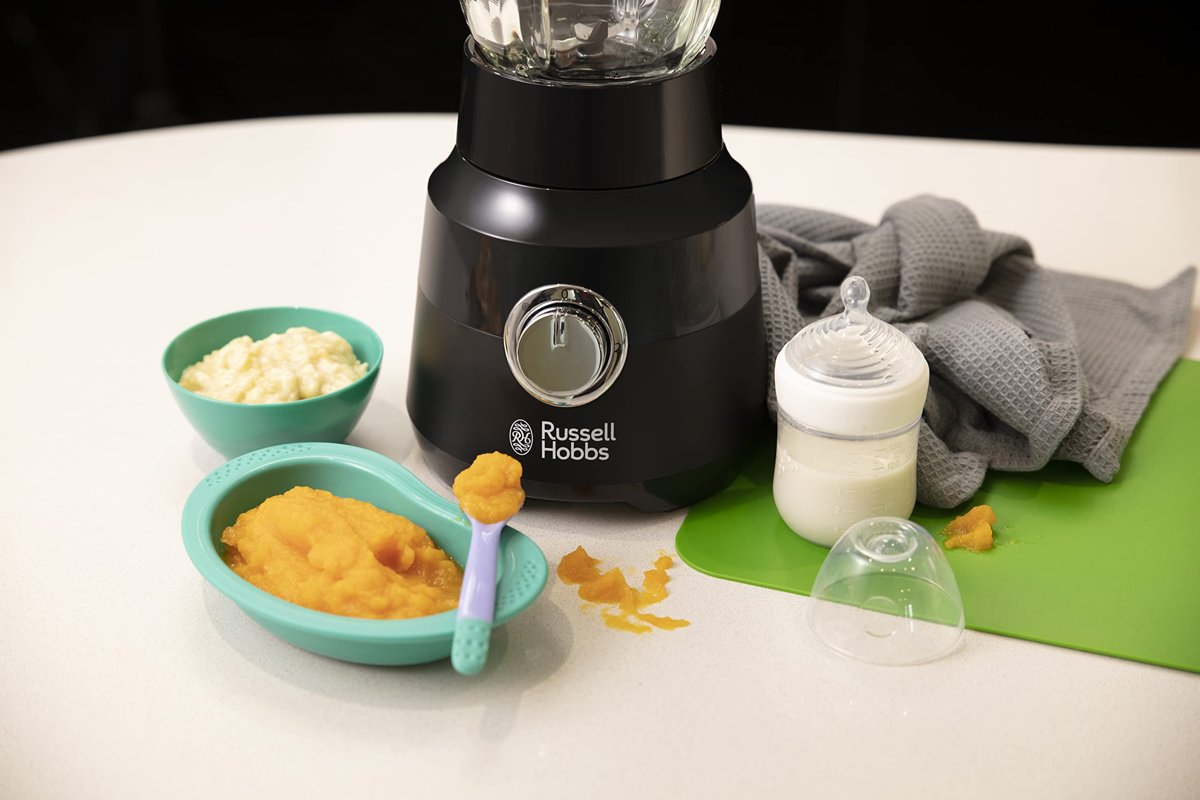 Russell Hobbs 24722-56 blender [1,5 l cam kap] mat siyah (güçlü 0.9PS motor, darbe/buz kırma fonksiyonu, paslanmaz çelik bıçak, BPA içermeyen mikser, elektrikli parçalayıcı, Smoothie makinesi)