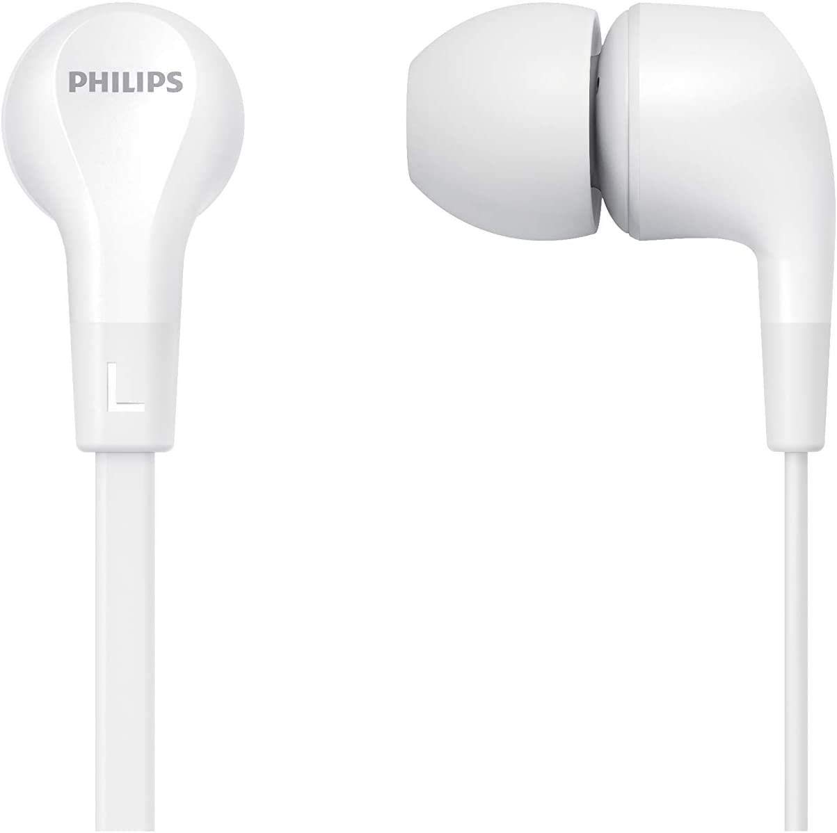 Philips TAE1105 Kablolu Kulak İçi Kulaklık (Mikrofonlu) Beyaz