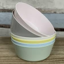 Ikea 204.613.78 Kalas 6'lı Paket Plastik Kase Tabağı Çok Renkli Pastel