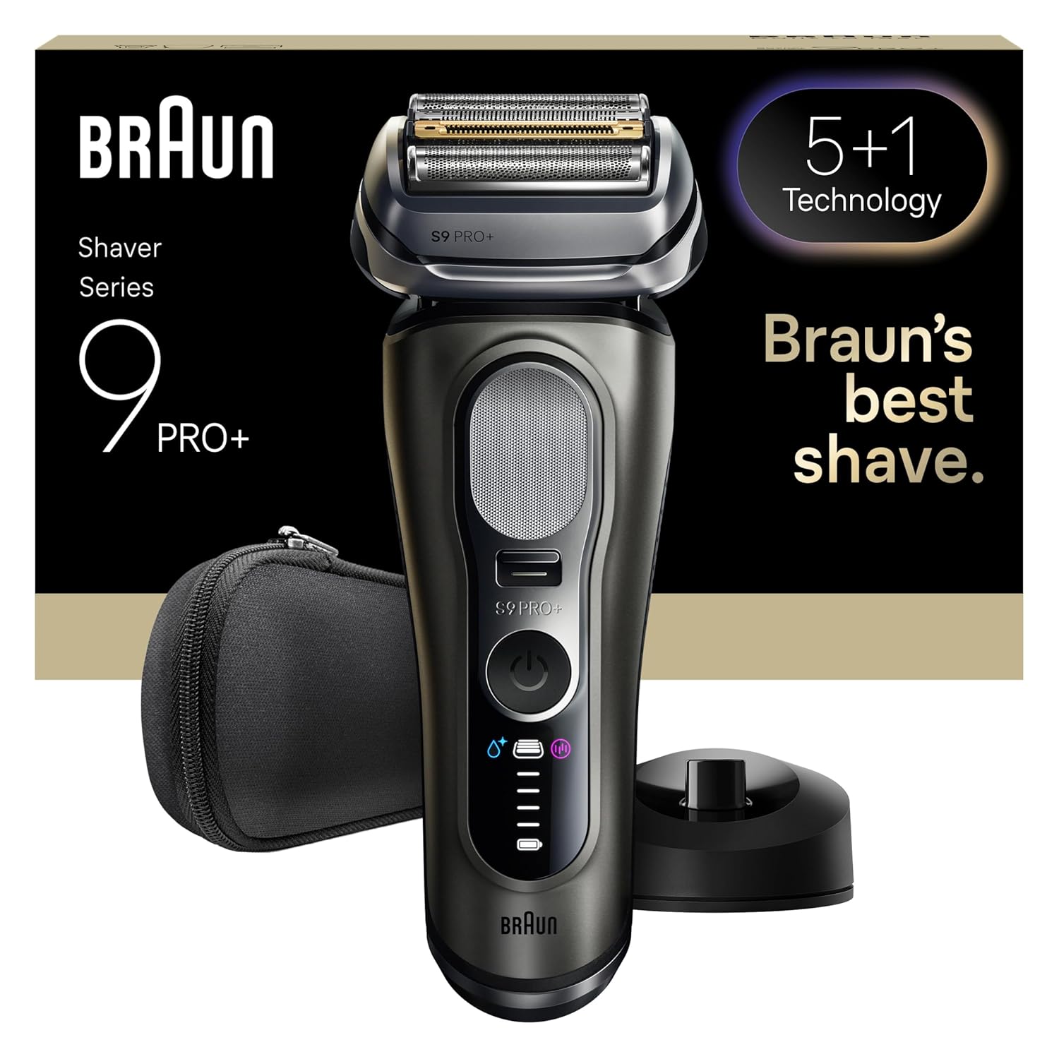 Braun Series 9 PRO+ Elektrikli Tıraş Makinesi, Islak ve Kuru, Şarj Standı, 9615S