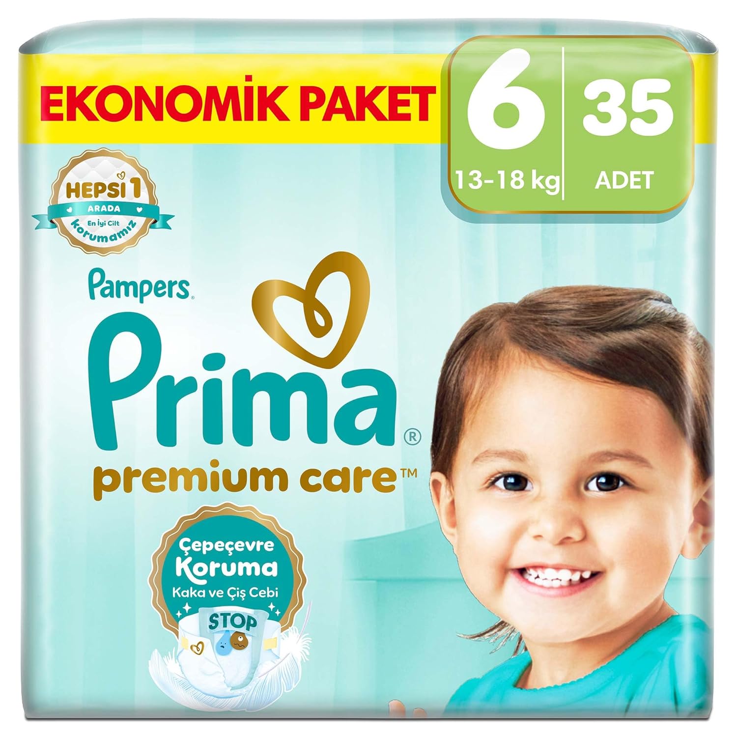 Prima Bebek Bezi Premium Care 6 Numara 35 Adet