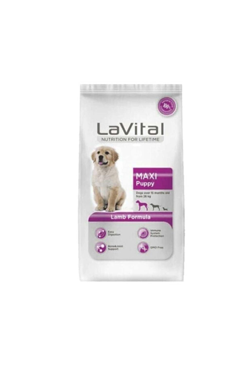 Lavital Kuzulu Büyük Irk Yavru Köpek Maması 3kg