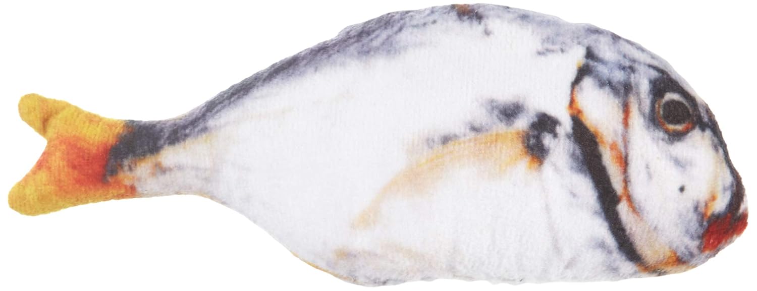 Beeztees Eastland PLD0324S Peluş Evcil Hayvan Oyuncağı, Balık Şekilli, 20 Cm