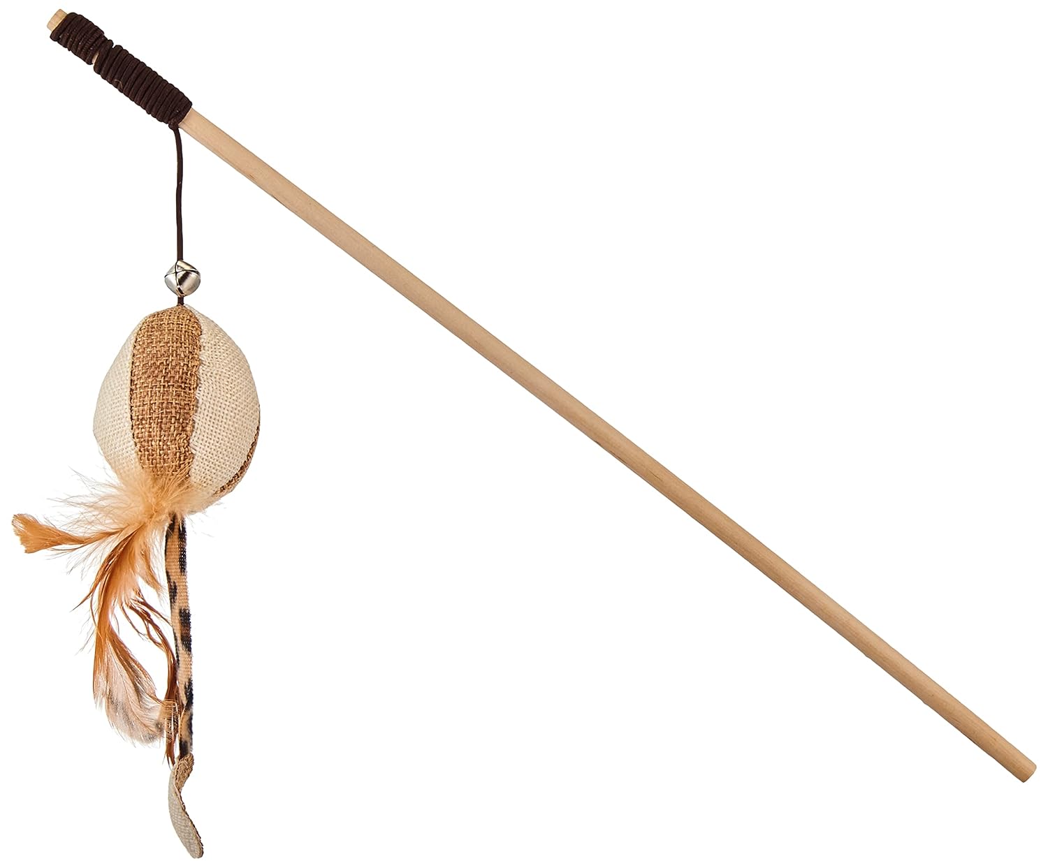 Beeztees Eastland 550070 Tüylü Ve Peluşlu Kedi Oltası Oyuncak, 46 Cm