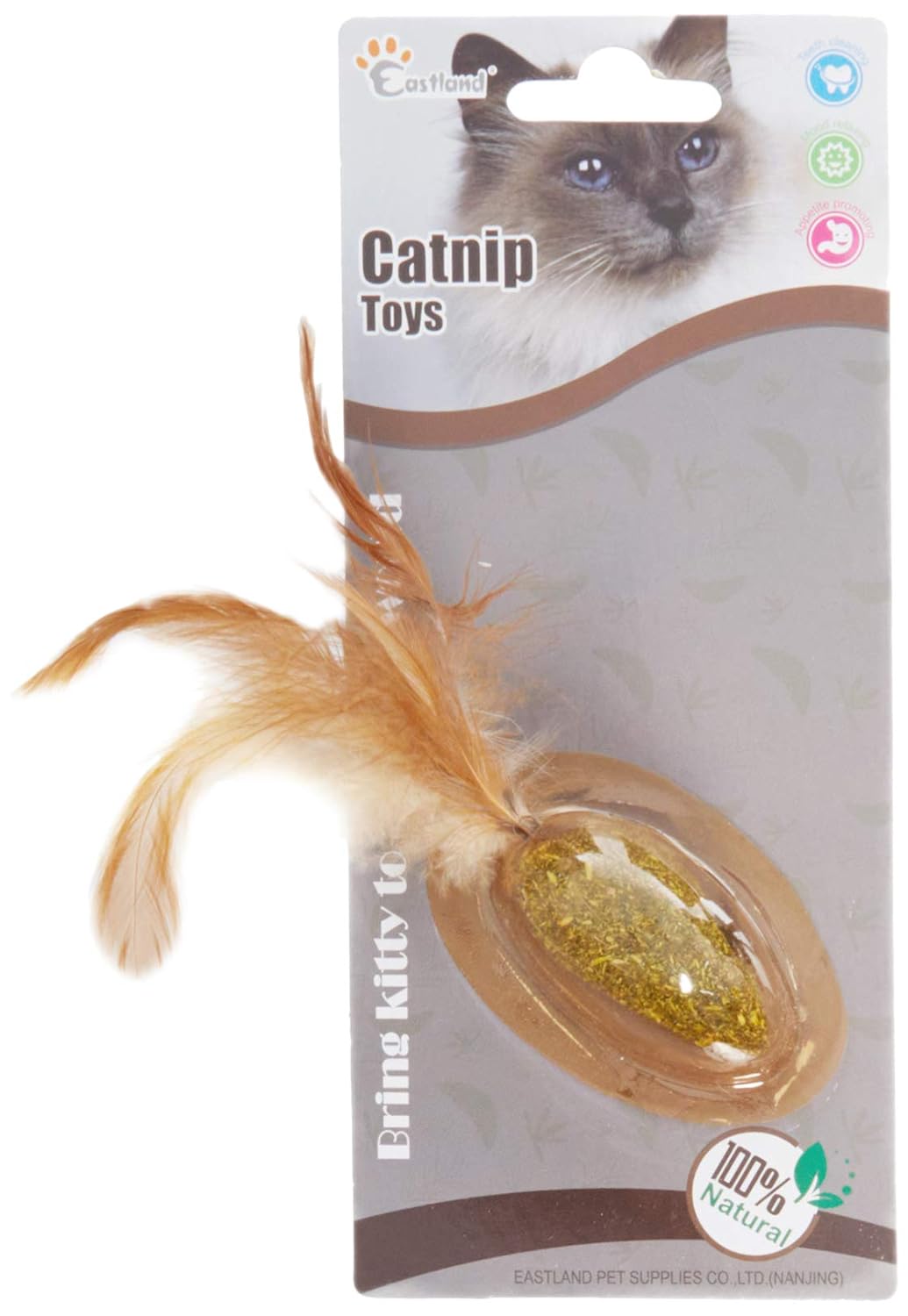 Beeztees Eastland Kedi Oyuncağı, Catnipli Oyuncak, Tüylü Fare