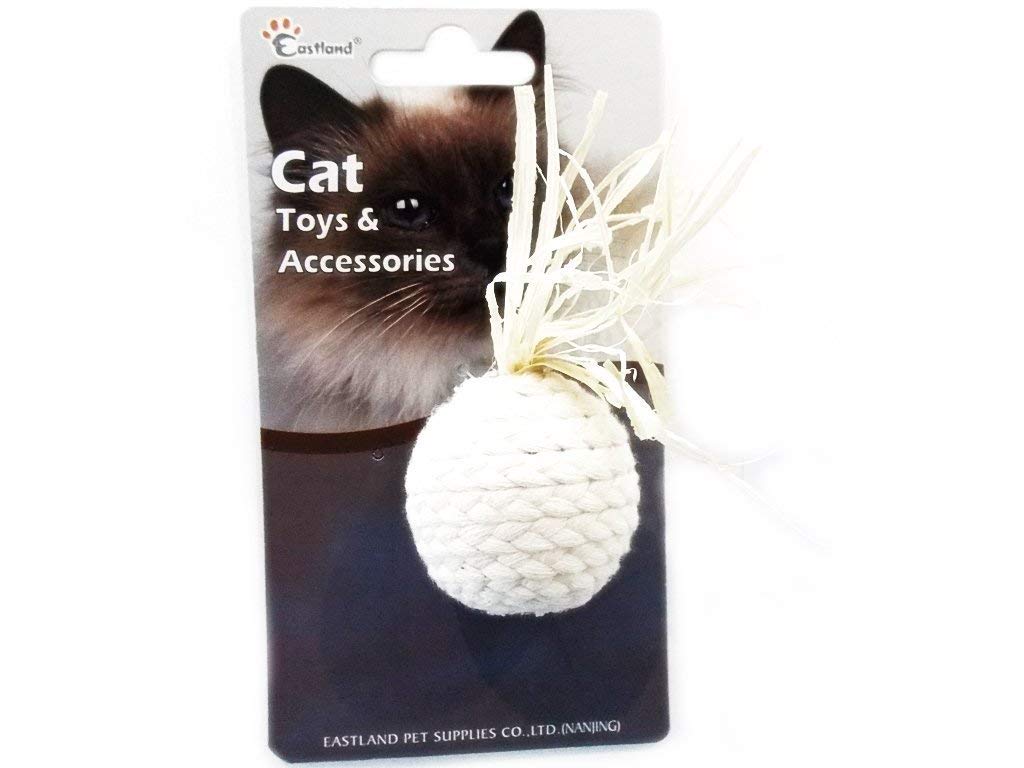 Beeztees Eastland Düğümlü İp Kedi Oyuncağı, 4.5 Cm Çap
