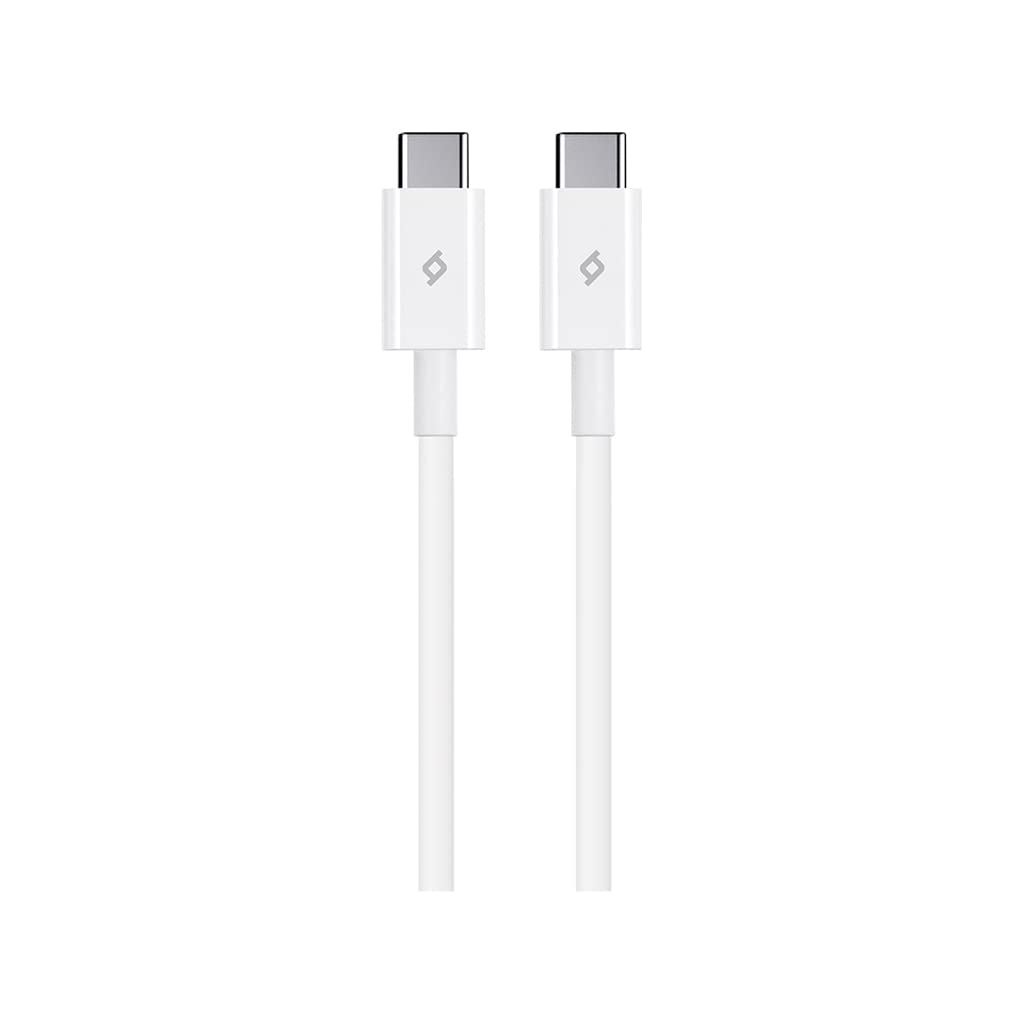 ttec USB-C - USB-C 120cm 60W PD/QC Hızlı Şarj/Data Kablosu Beyaz