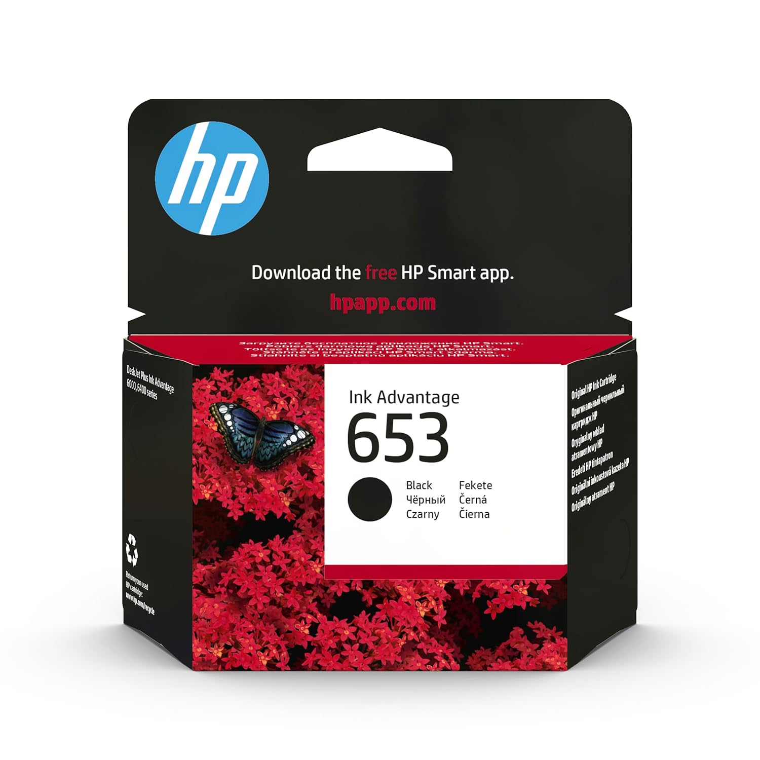 HP 653 Siyah Mürekkep Kartuş 360 Sayfa (3YM75AE)