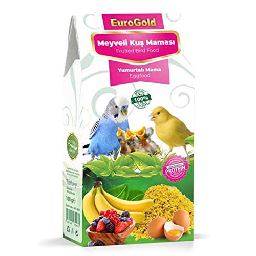 EuroGold 4513047 Yumurtalı ve Meyveli Kuş Maması, Kuş Yemi, 100 Gr