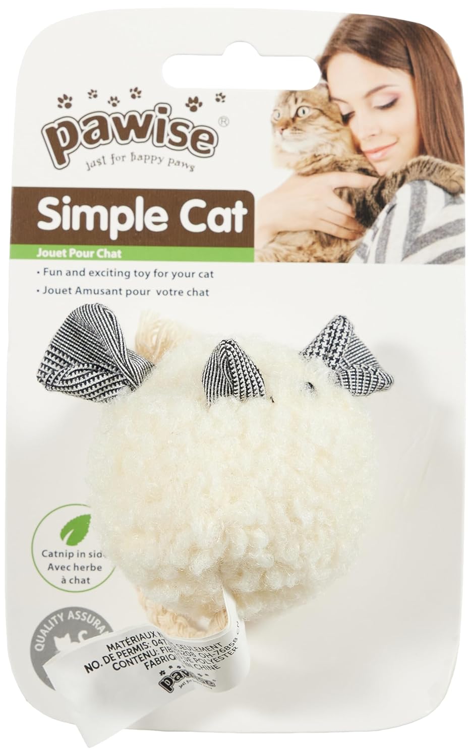 Pawise Simple Cat Peluş Oyuncak Top Fare