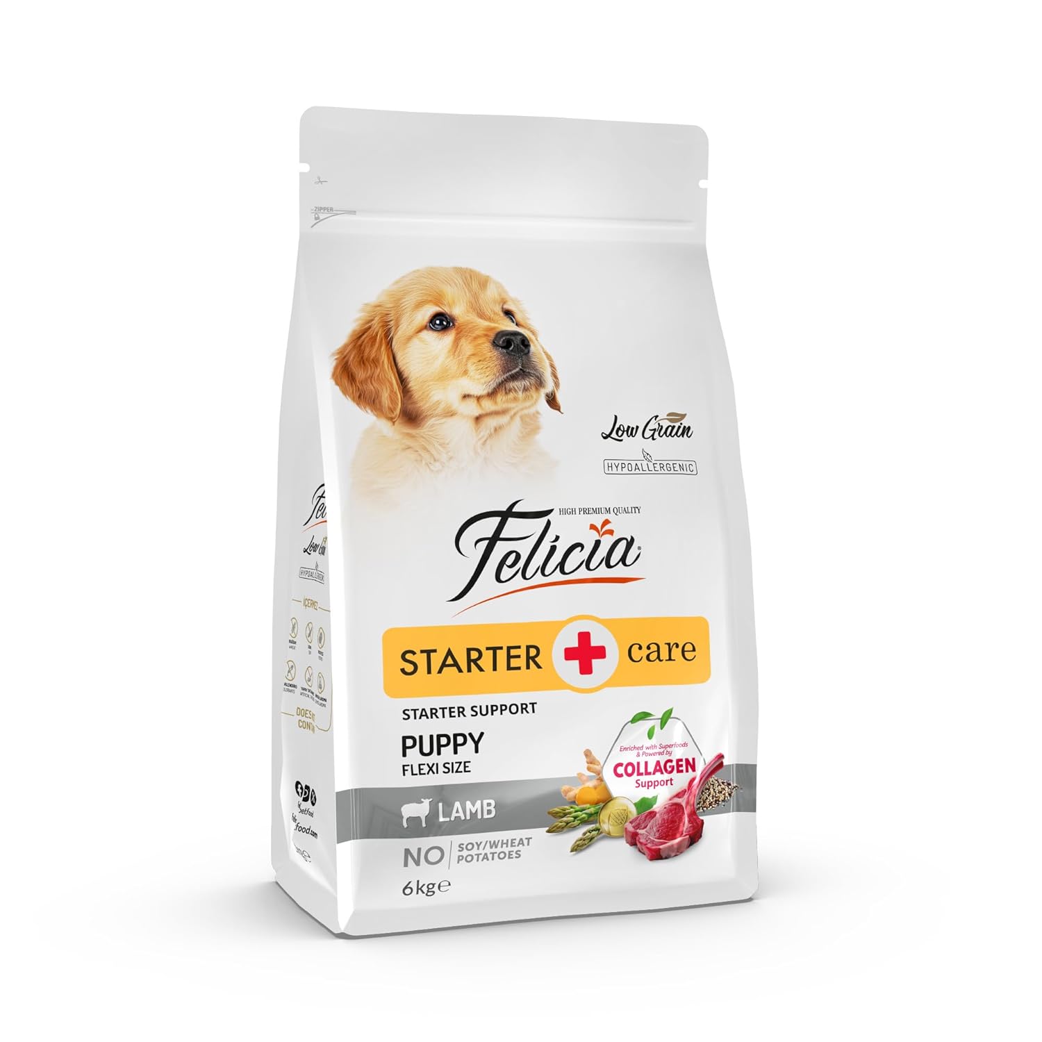 Felicia Az Tahıllı 6 Kg Yavru Kuzulu Small/Mini HypoAllergenic Köpek Maması