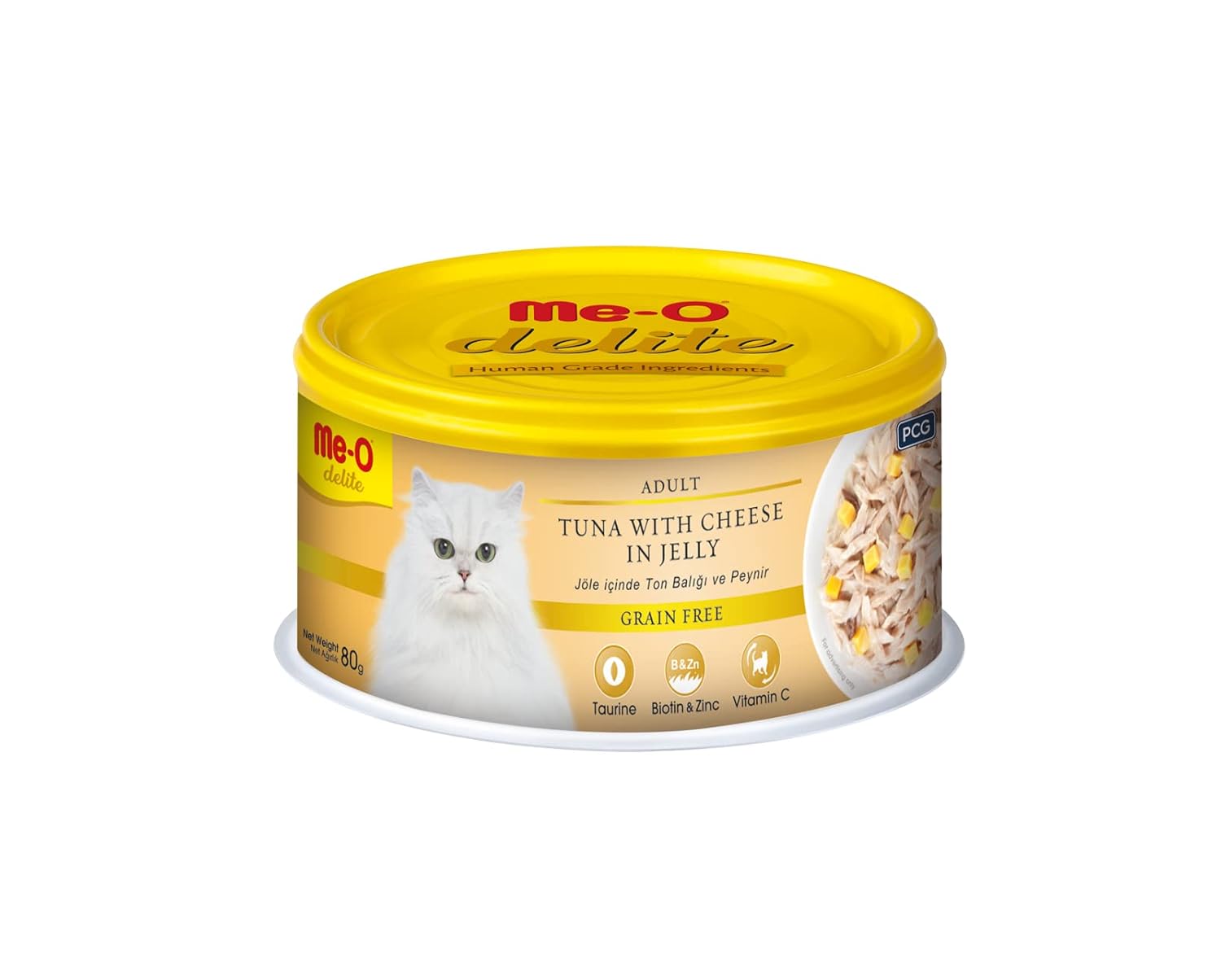 Me-O Delite Ton Balığı Ve Peynir Konserve, 80 gr