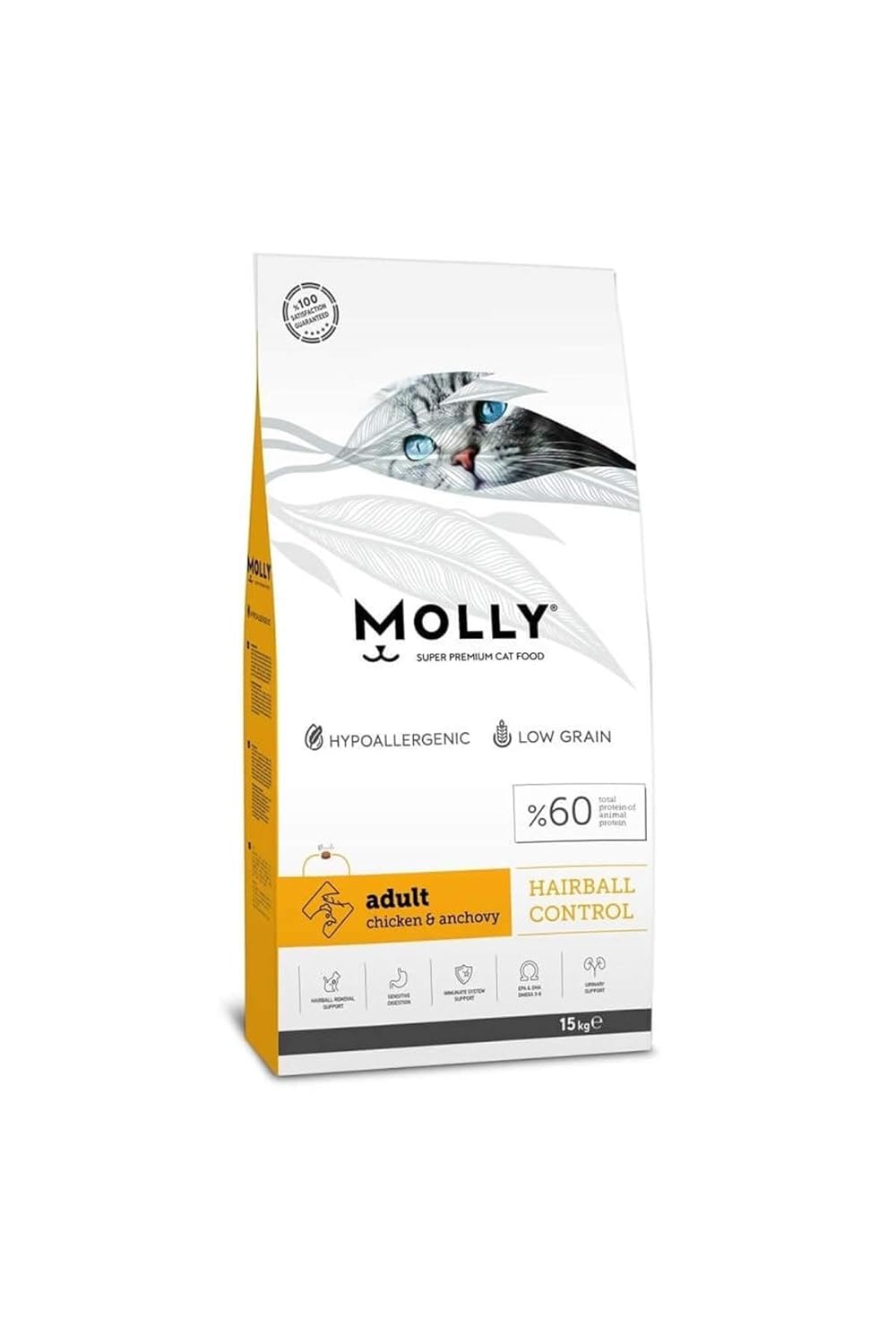 Molly Tavuklu Kedi Maması 15 Kg