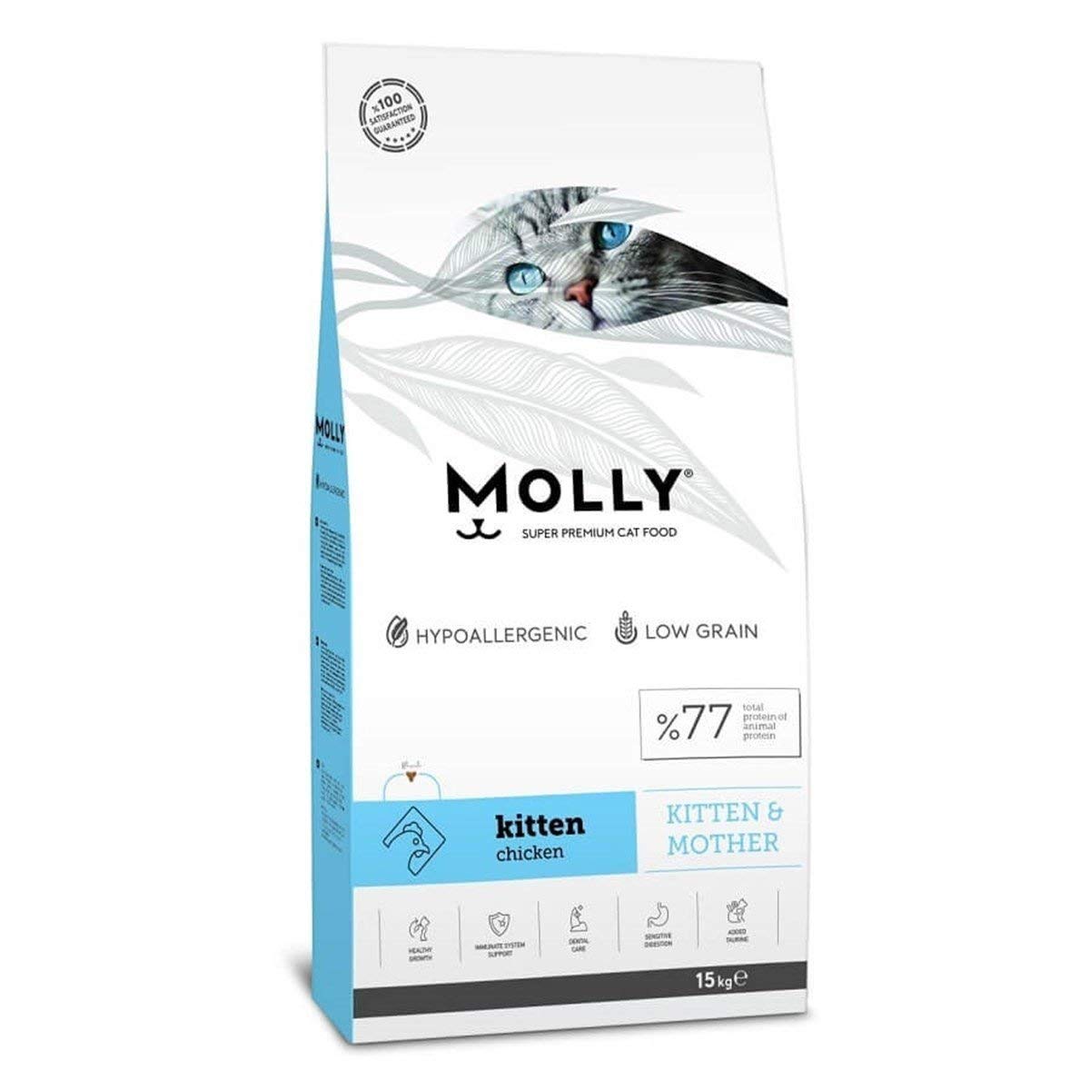 Molly Düşük Tahıllı Hipoalerjenik Tavuklu Kitten Yavru Kedi Maması 2 Kg