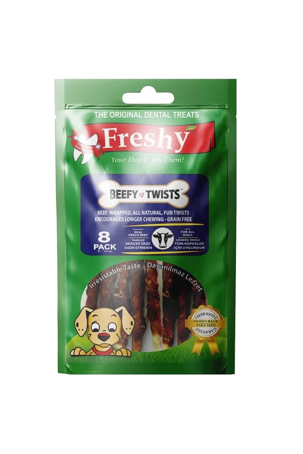 Freshy Beefy Twists - Dana Biftek Sarılı Burgu Çubuk