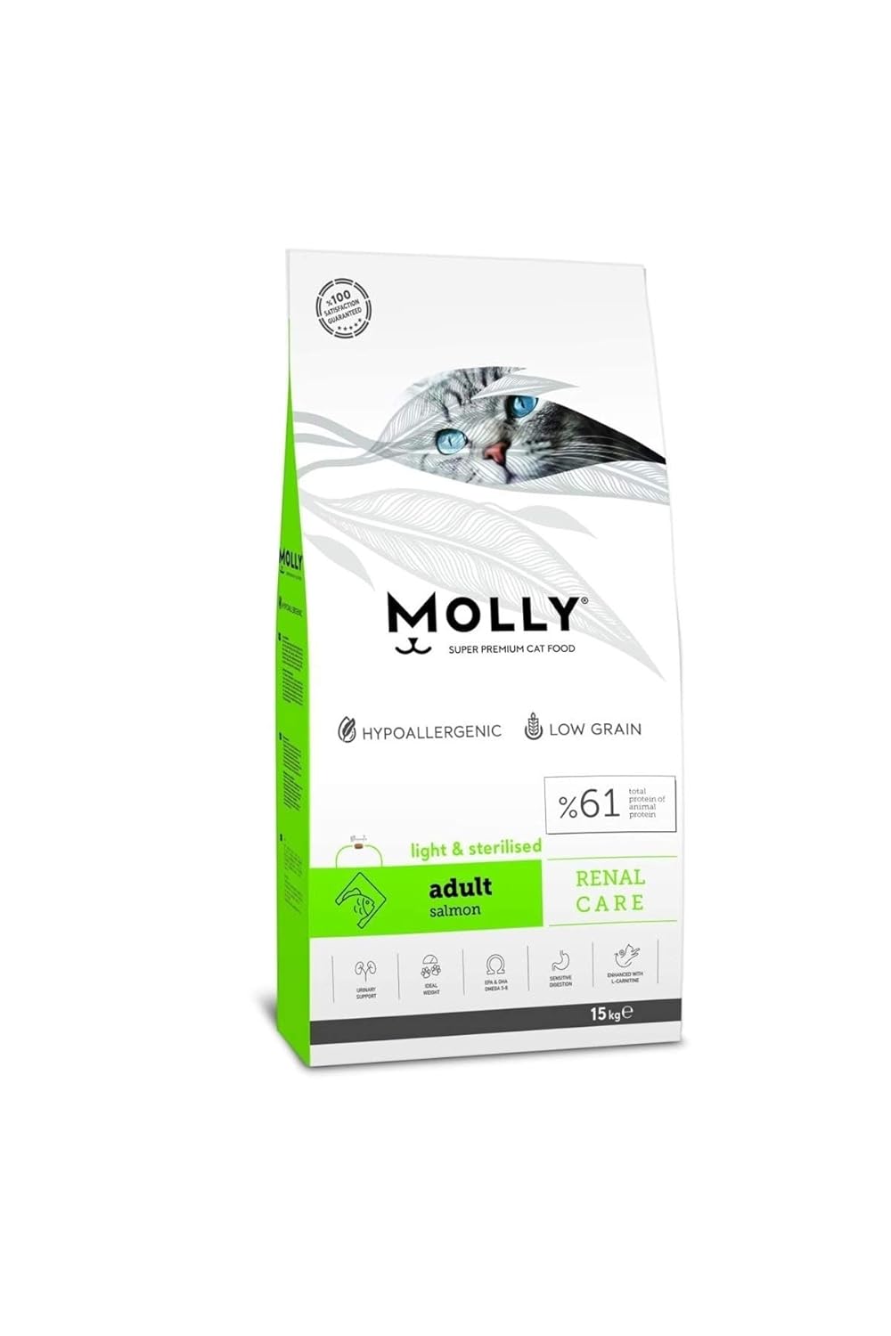 Molly Sterilized Somonlu Kedi Maması 15 Kg