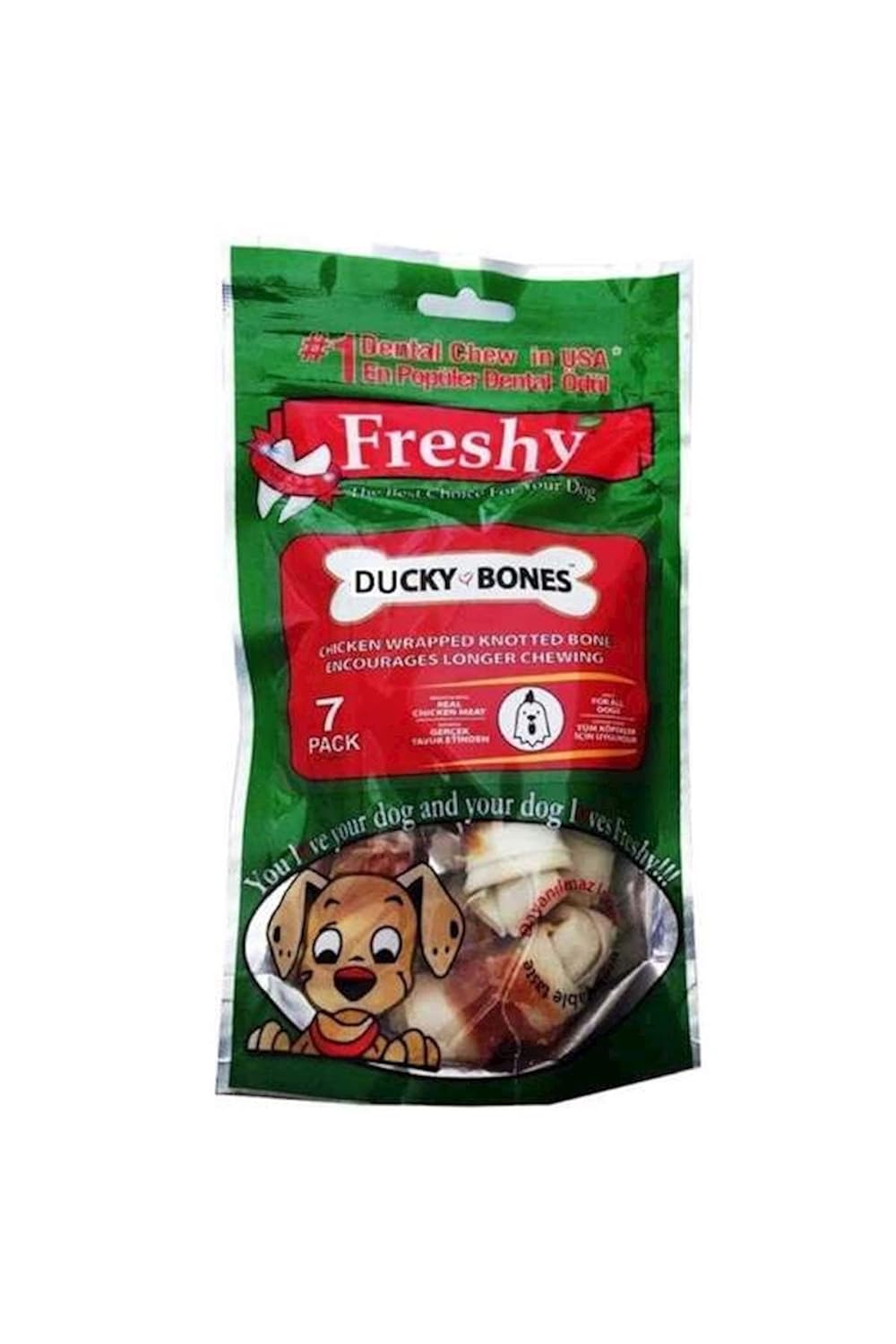 Freshy Ducky Bones Ördek Kaplı Düğüm Kemikler 7'li