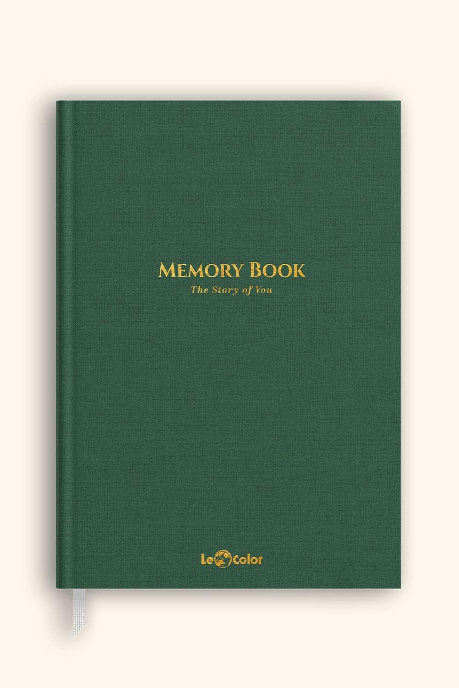 Le Color Memory Book Keten Hatıra Defteri Altın Kenarlı Anı Albümü Yeşil