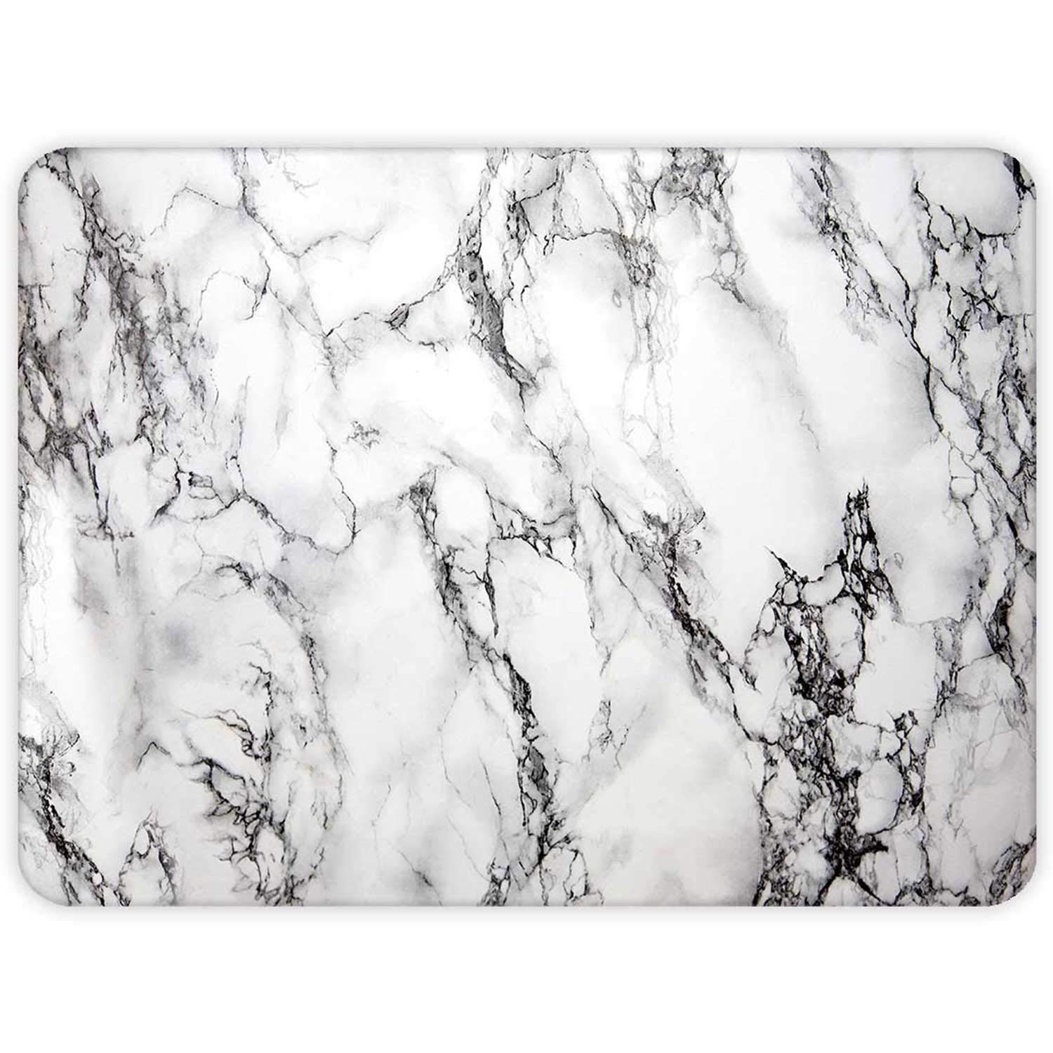 Decorita 10001503001 Beyaz Mermer Görünümlü Cam Kesme Tahtası, 30cm x 40cm