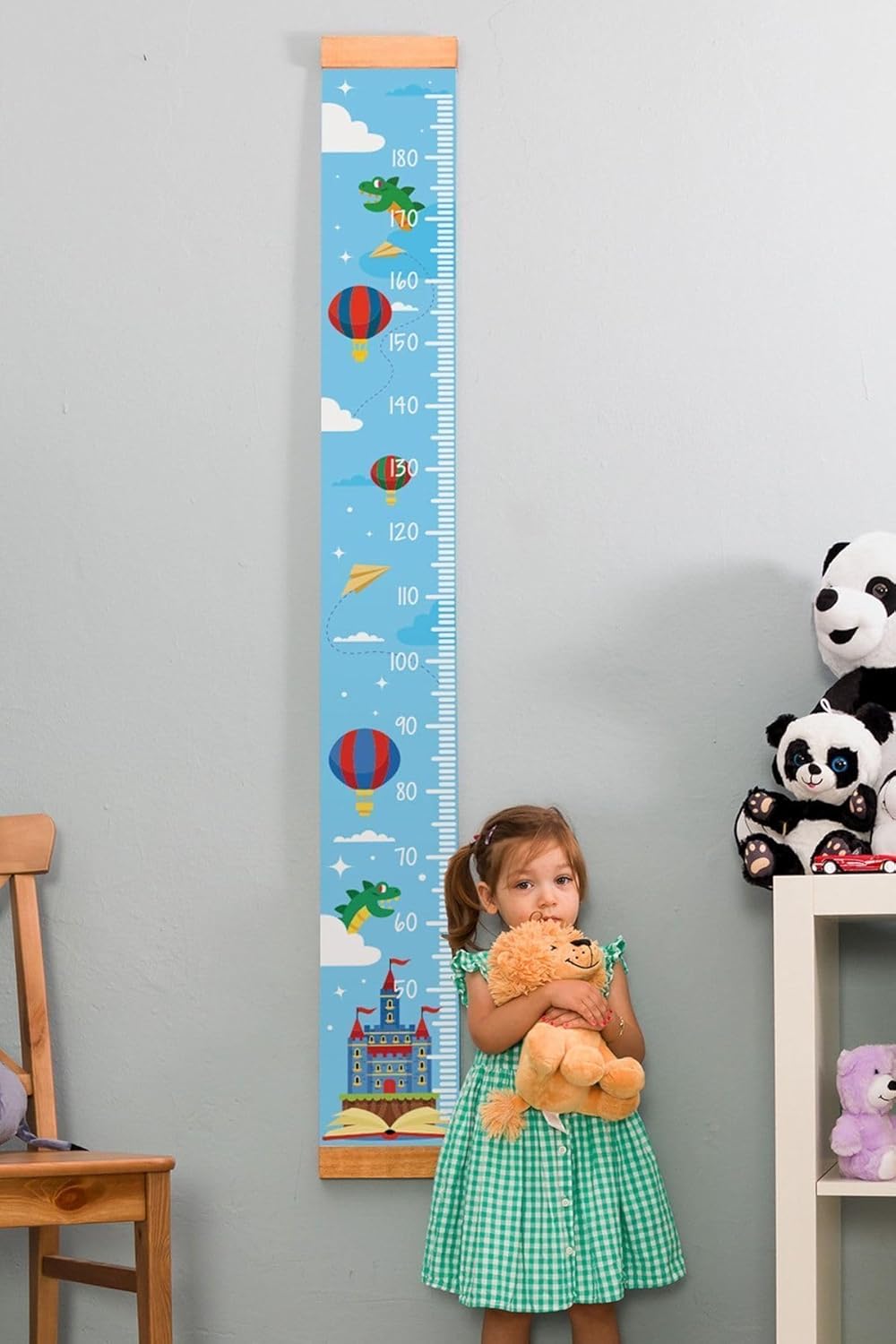 Çocuk Odası Masal Dünyası Duvar Boy Ölçme Cetveli 170x20 cm