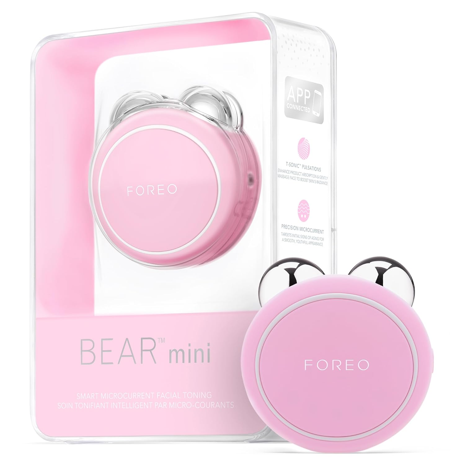 Foreo Bear Mini Bölgesel Microcurrent Yüz Sıkılaştırma Cihazı Pearl Pink