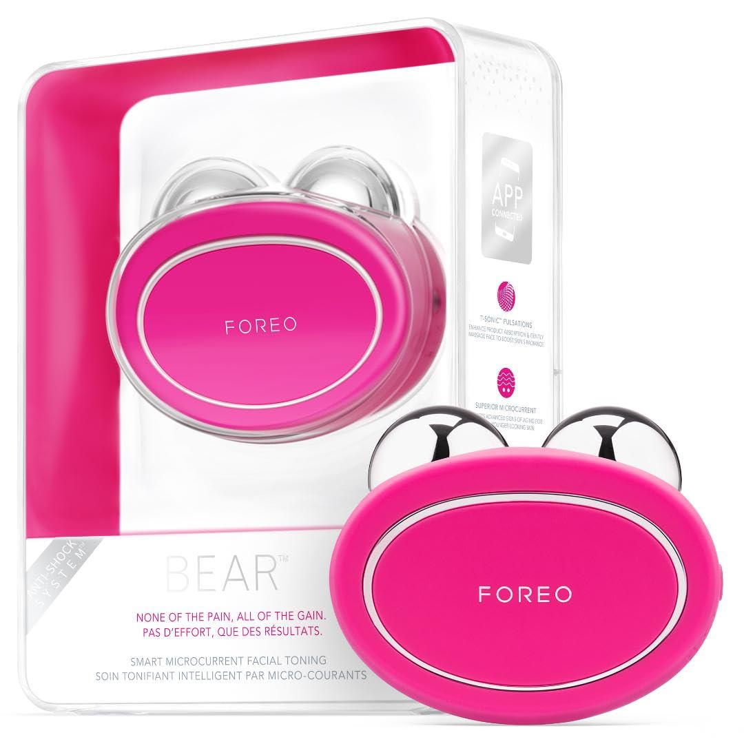 FOREO BEAR™ Akıllı Microcurrent Yüz Sıkılaştırma Cihazı, Fuchsia