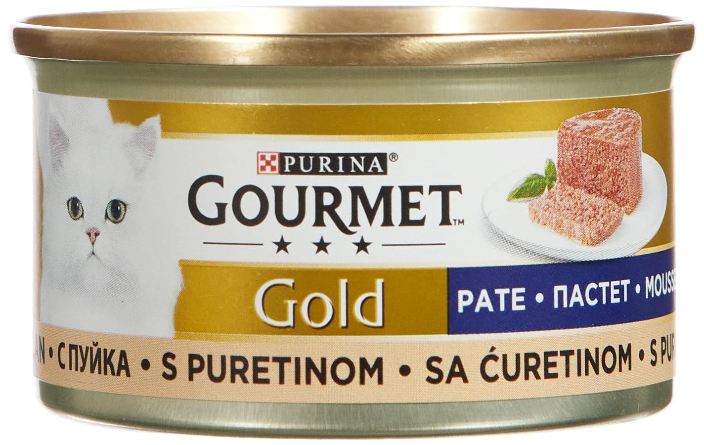 Gourmet Gold Kıyılmış Hindili Yaş Kedi Maması, Yetişkin Kediler (24 x 85 gr)