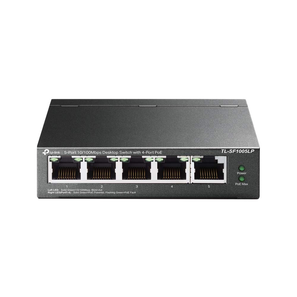 TP-Link TL-SF1005LP, 5-Port 10/100Mbps Desktop Switch with 4-Port PoE