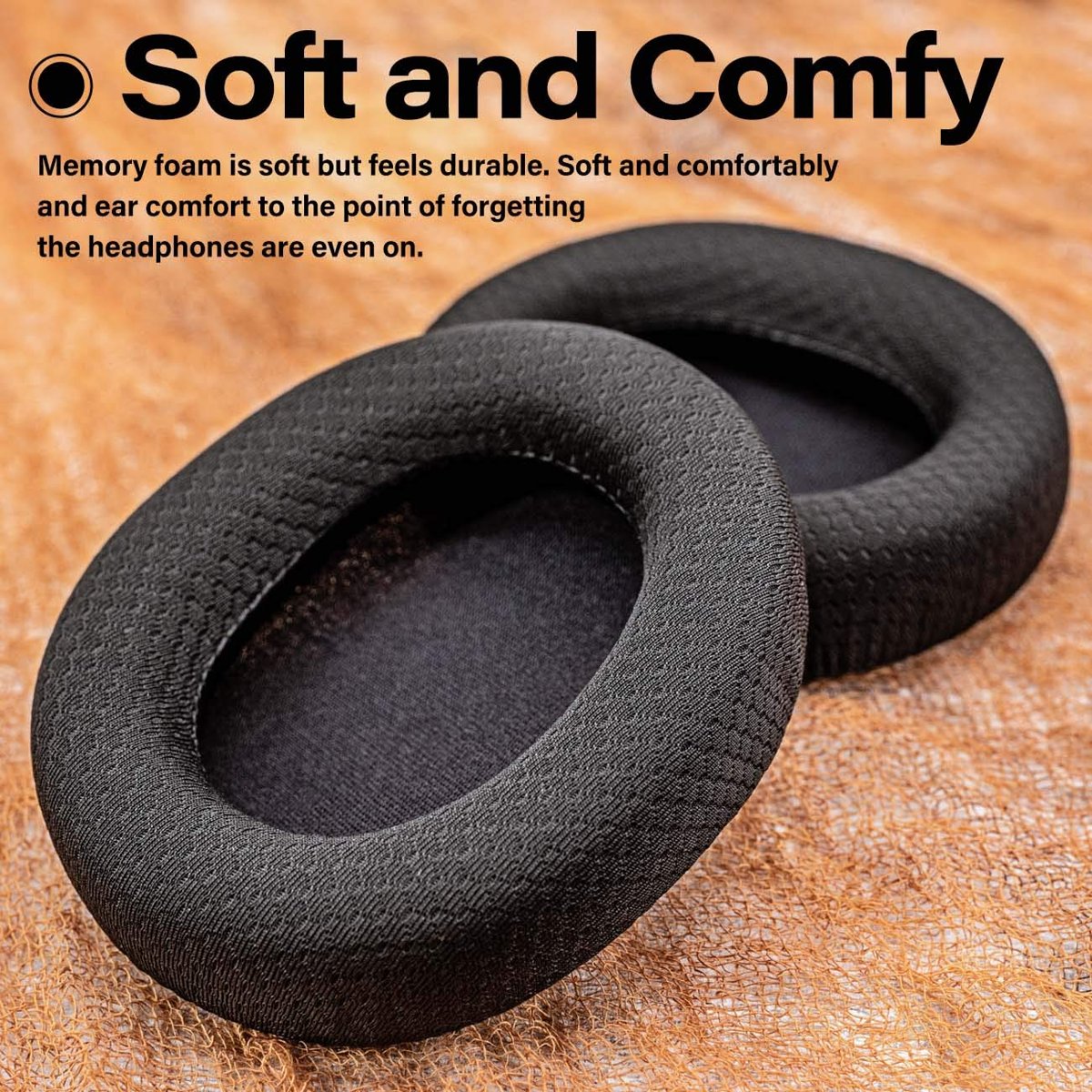 TRANSTEK Arctis Kulak Yastıkları - Arctis 7/5/3, Pro, 9X Kablosuz Kulaklık ile Uyumlu - Memory Foam Earpads - Siyah