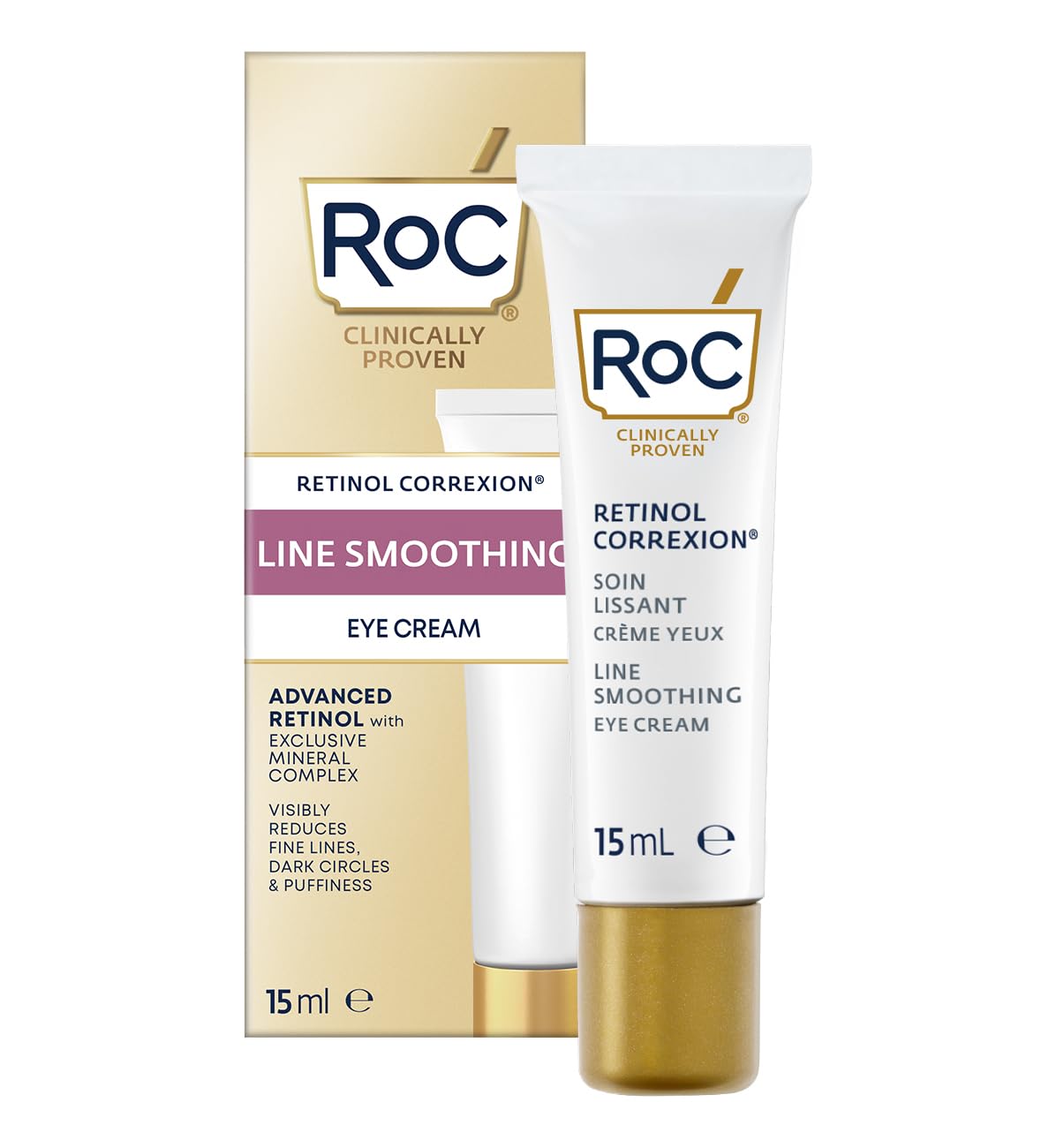 RoC Retinol Correxion Line Smoothing Kırışıklık Karşıtı Canlandirici Göz Kremi 15 ml