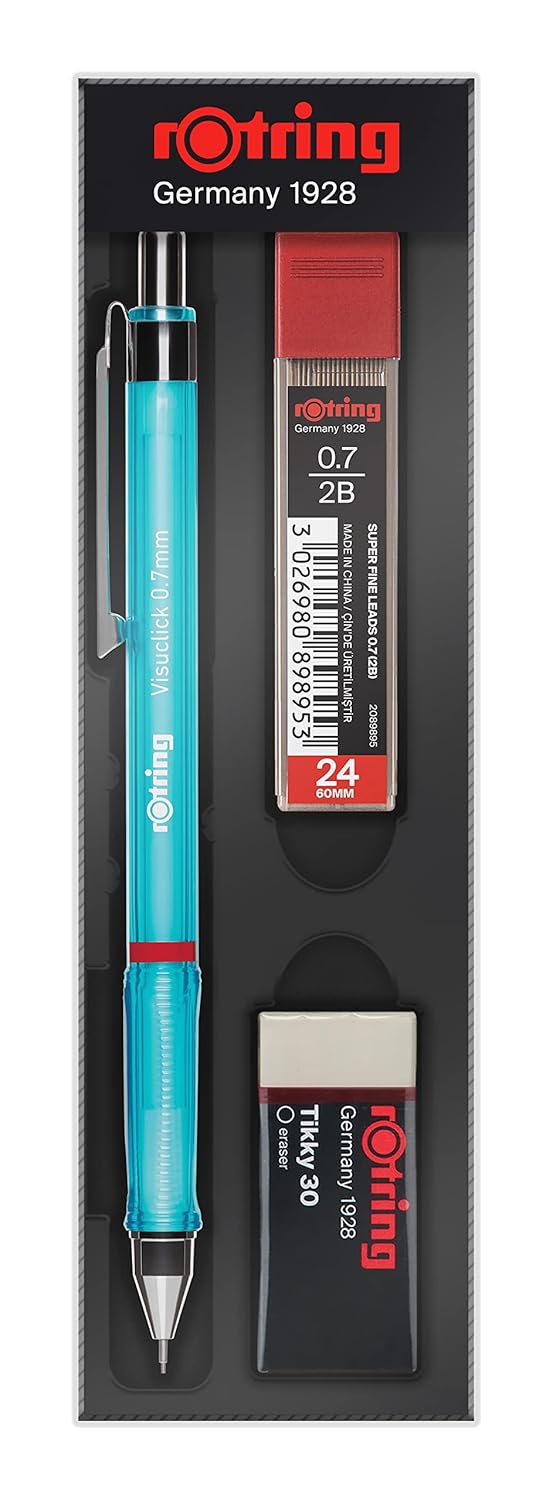 Rotring RO-2090068WK Sınav Seti - Sınav Kalemi, Silgi, Kalemtraş, Siyah