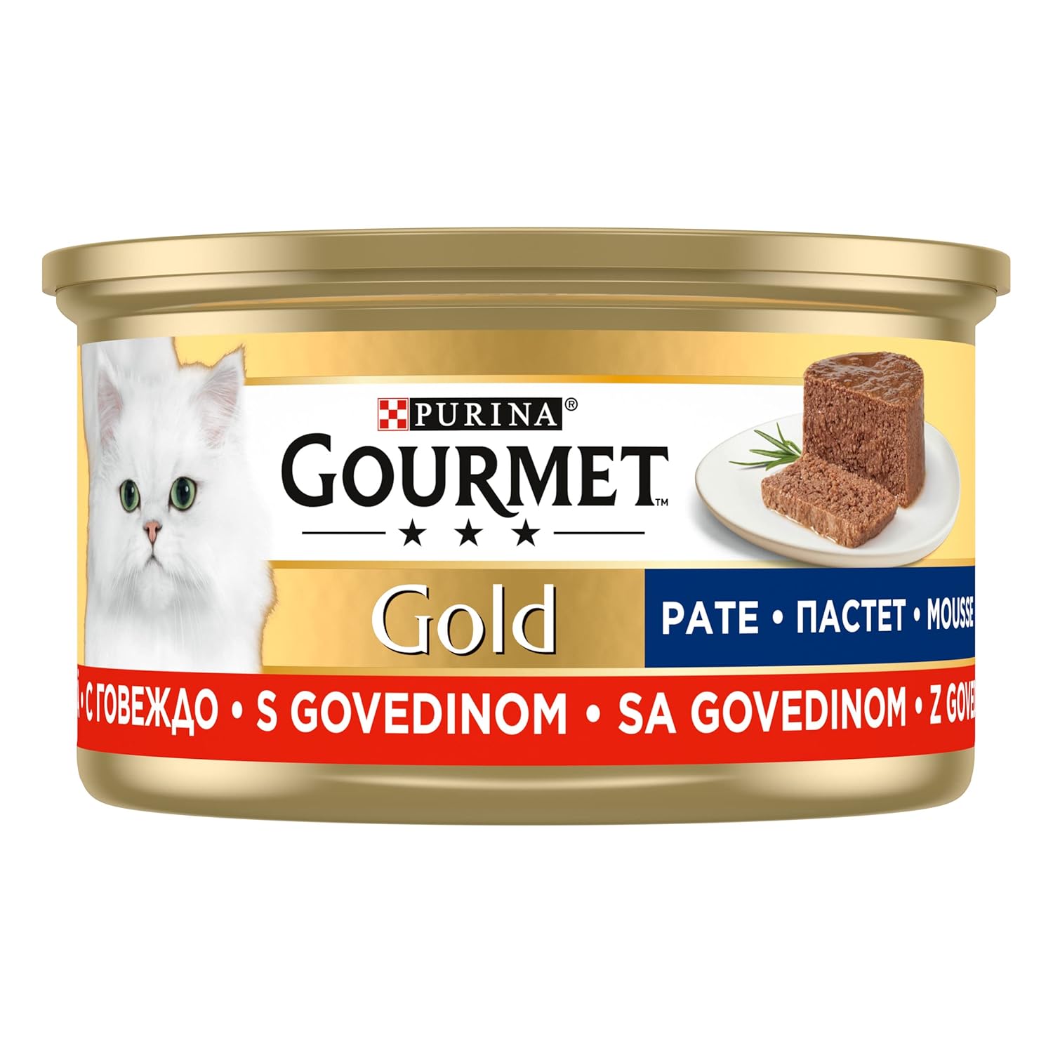 Gourmet Gold Kıyılmış Sığır Etli Yaş Kedi Maması, Yetişkin, 85 g