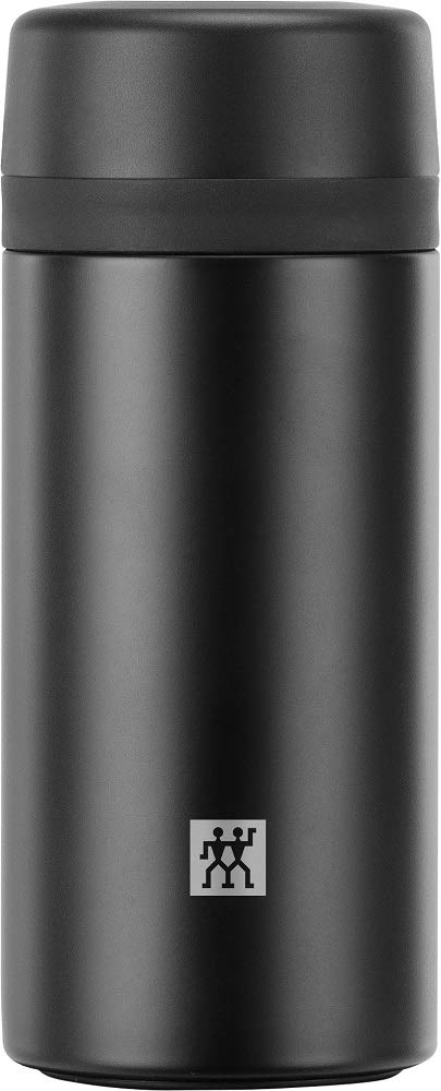 Zwilling Thermo Çay Demlikli Matara, Paslanmaz Çelik, Siyah, 420 ml
